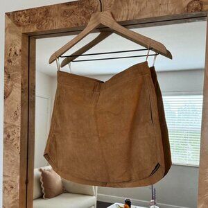 NWT Karina Grimaldi Suede MiniSkirt
